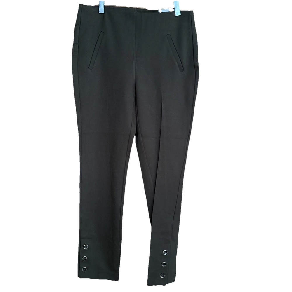 Chicos Womens Pant Olive Green  0T Juliet Slim Leg Pants So Slimmimg 360 0R Sz 4
